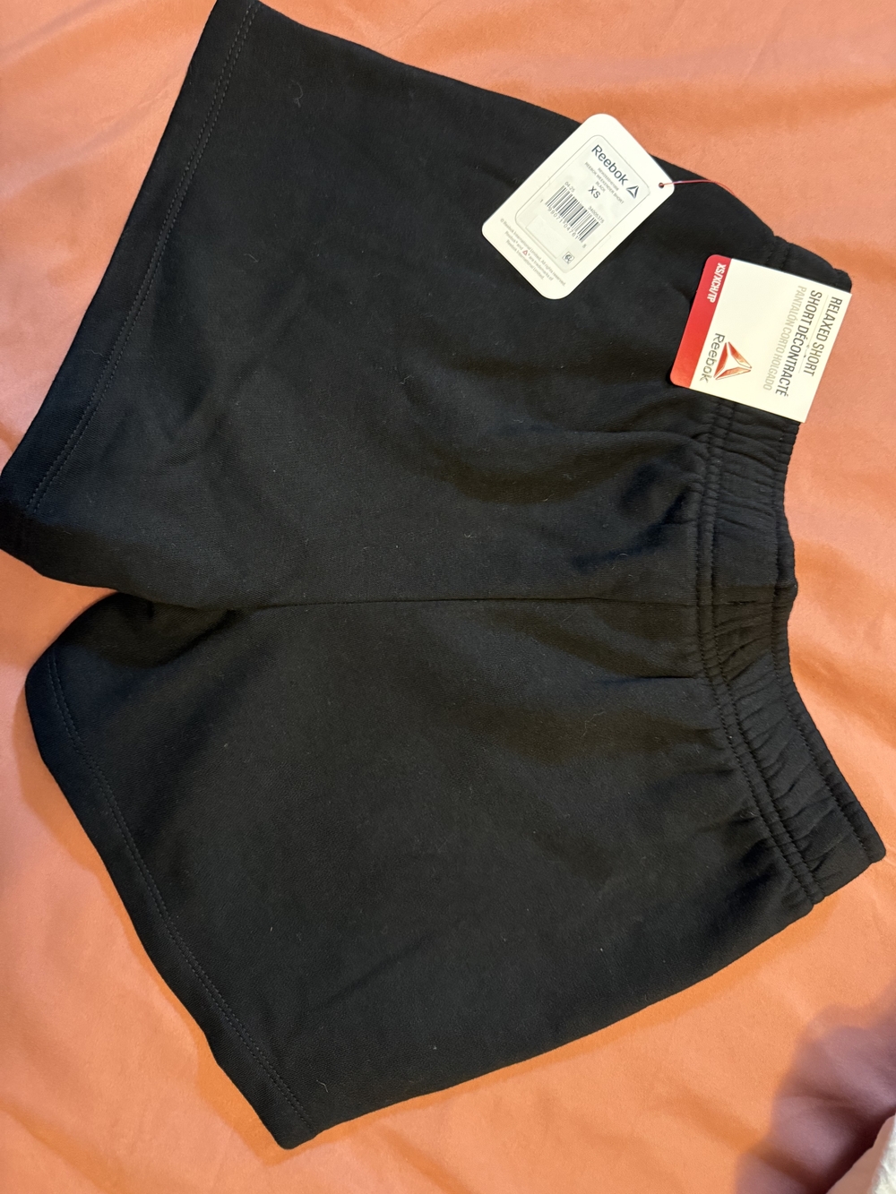 Reebok Women’s Black Athletic Shorts with Elastic Waistband